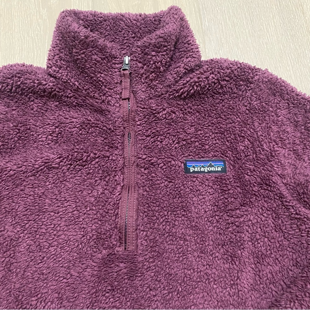 Patagonia Women's Los Gatos 1/4-Zip xs burgundy Style #25235 - Picture 3 of 12